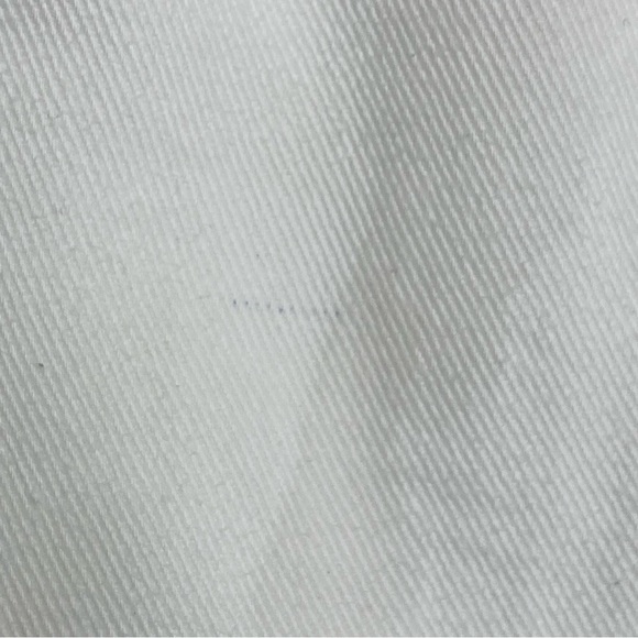 Woman Within Women’s Denim Shorts 14W White Pleated Knee Length Elastic Waist - Picture 14 of 14